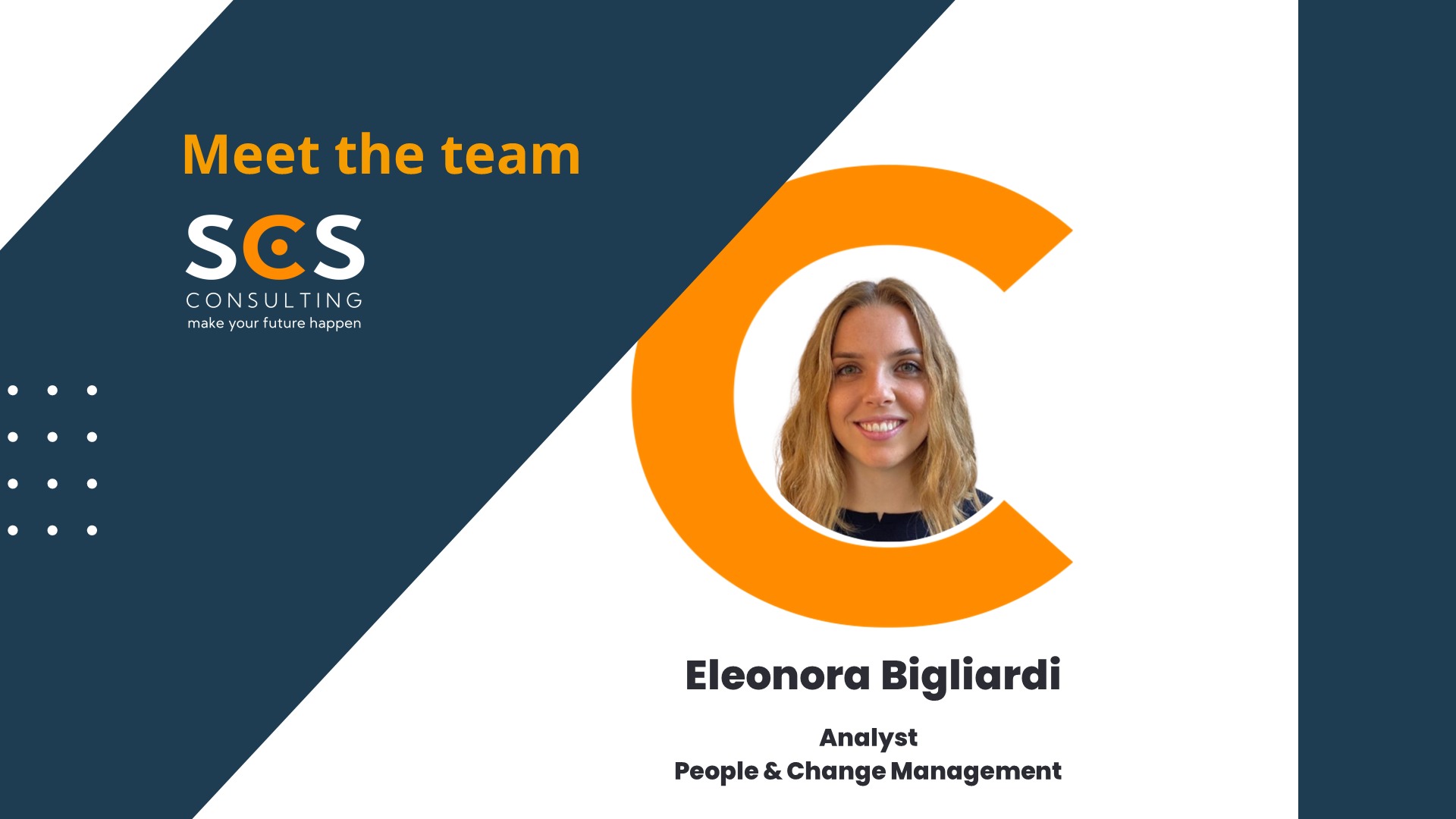 Meet the Team - Eleonora Bigliardi